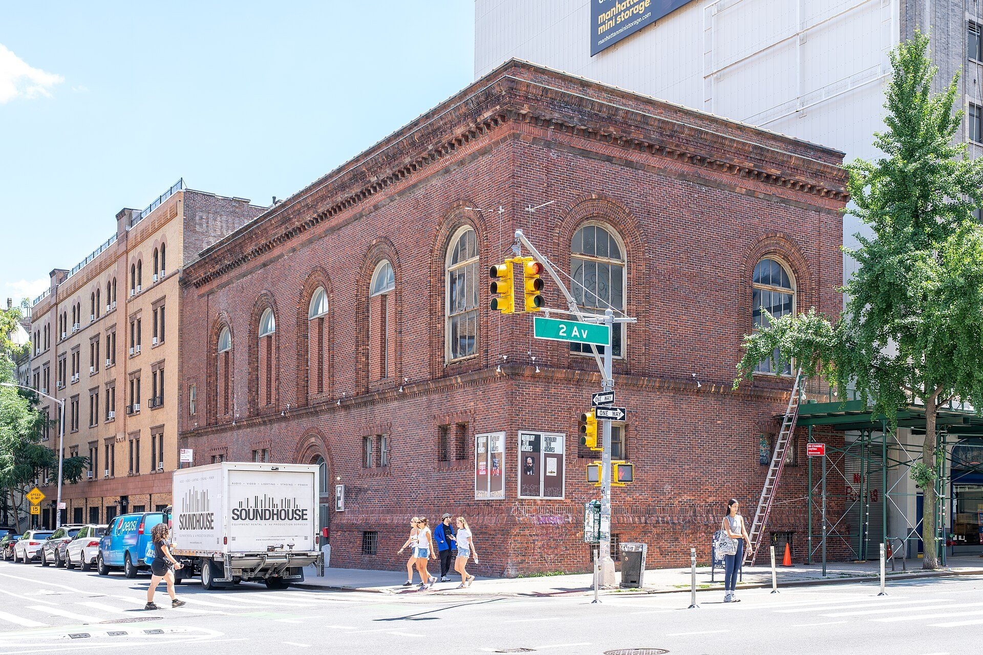 Anthology Film Archives' red-brick former courthouse at Second Avenue and East 2nd Street, 2026