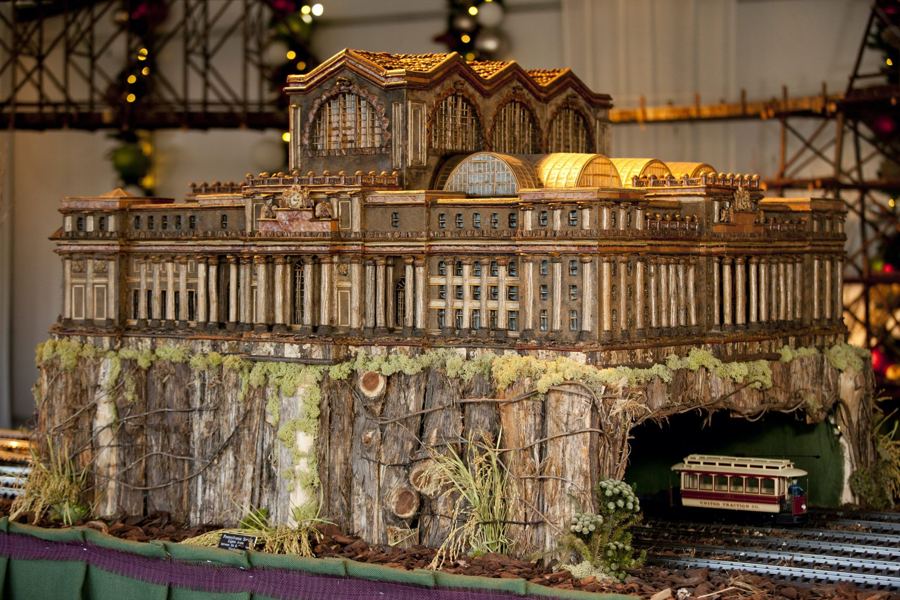 The replica of the original Pennsylvania Station, one of the largest in the show