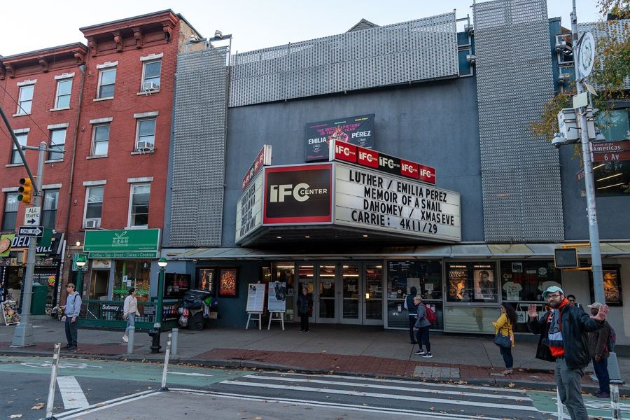 IFC Center's marquee and facade on Sixth Avenue at West 3rd Street, 2024