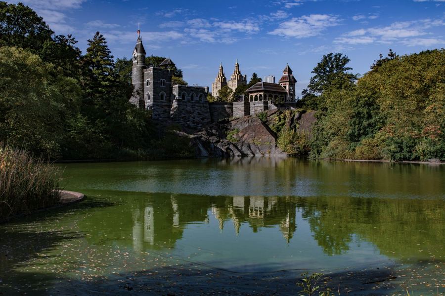 Belvedere Castle reflected in Turtle Pond