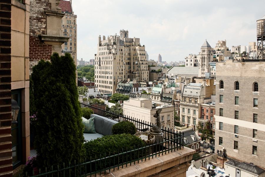 The Garden Suite terrace, looking over Upper East Side rooftops
